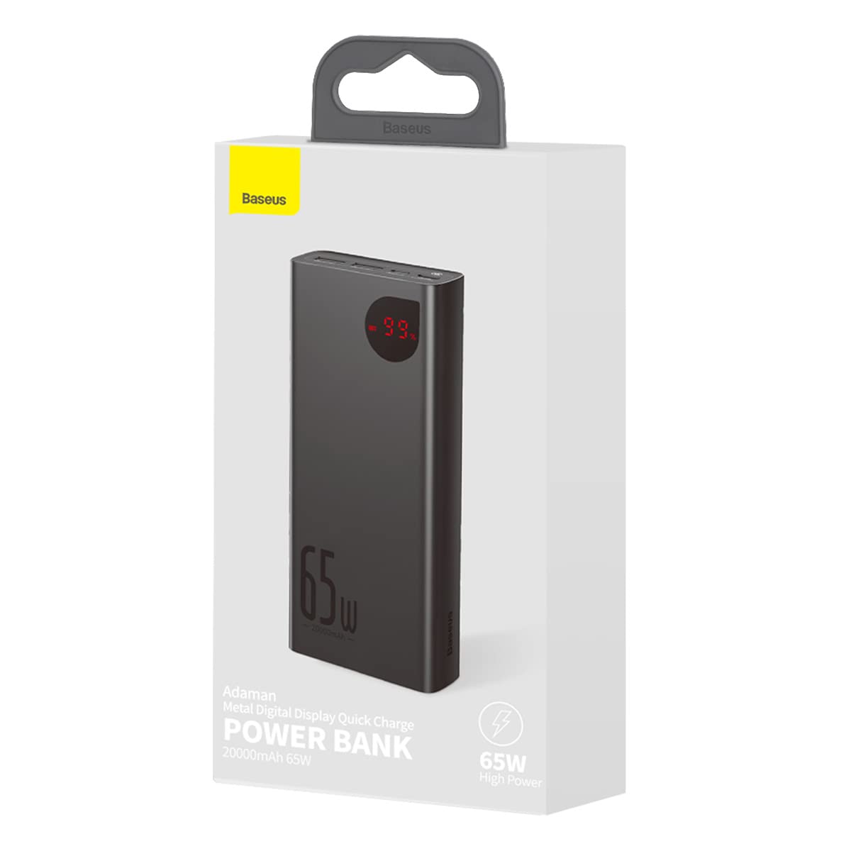Picture of Baseus Adaman Metal Digital Display Quick Charge Power Bank (20000mAh, 22.5W).