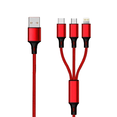 Picture of Fast USB Charging Cable Universal 3 in 1 Multi Function Cell Phone Cord Charger