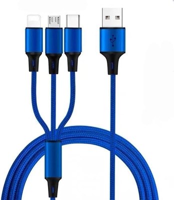 Picture of Fast USB Charging Cable Universal 3 in 1 Multi Function Cell Phone Cord Charger