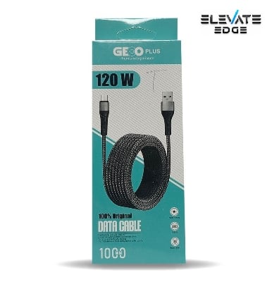 Picture of GEEOO Plus 120W Type-C Charging Data Cable.