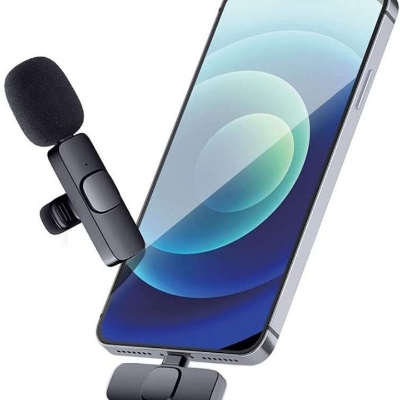 Picture of K8 Wireless Microphone, Plug and Play Lavalier Microphone for Type-C