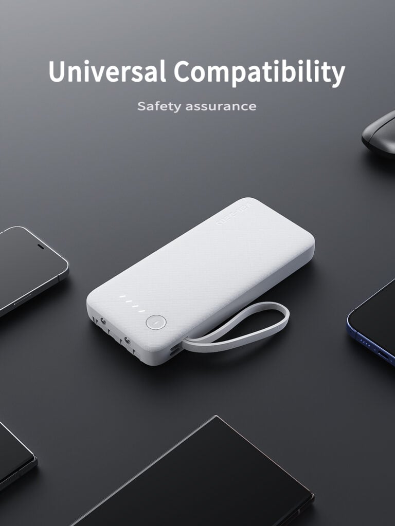 Picture of Ven-Dens VD-PB060 10000mAh 22.5w Power Bank – Built-in Charging Cable  High-Quality Battery