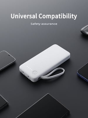 Picture of Ven-Dens VD-PB060 10000mAh 22.5w Power Bank – Built-in Charging Cable  High-Quality Battery
