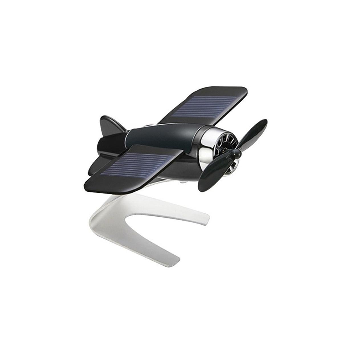 Picture of Sharplace Solar Airplane Car Oil Diffuser, Solar Airplane Aroma Diffuser Ornament, Handicraft.