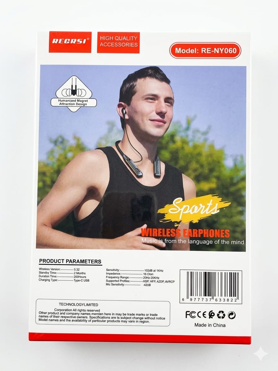 Picture of Regrsi RE-NY060 Wireless Neckband  Premium Edition