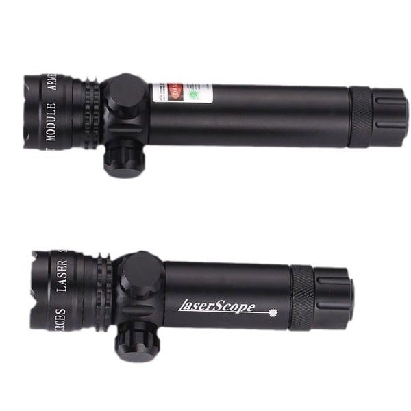 Picture of Adjustable big green laser pointer for outdoor sport shooting aiming (Black)