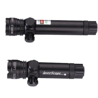 Picture of Adjustable big green laser pointer for outdoor sport shooting aiming (Black)