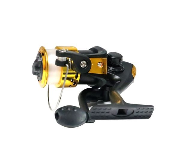 Picture of Fishing gear manufacturers wholesale electroplated fishing wheels lightweight 200 with line mini fishing wheels sea rod fishing wheels (Gold)