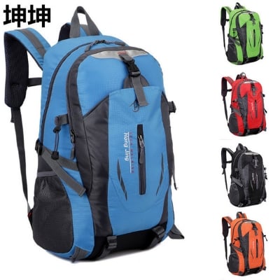Picture of Backpack Large Capacity Travel Backpack 40L Outdoor Mountaineering Bag Men's and Women's Sports Leisure Backpack (Blue,Full Look: 40)