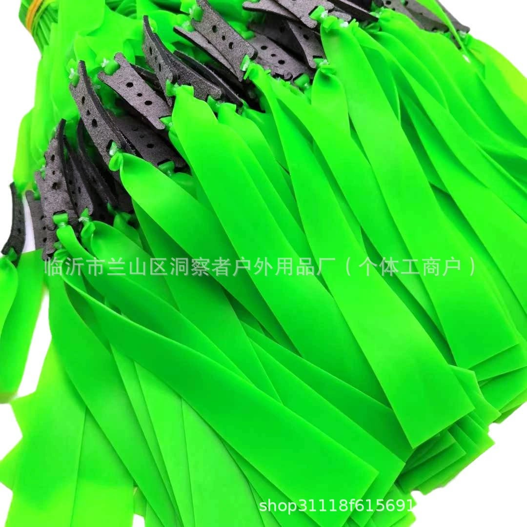 Picture of Widened and thickened leather 2.0mm, 1.5mm and 1.2mm flat rubber band 40mm wide head (2.0mm Green)