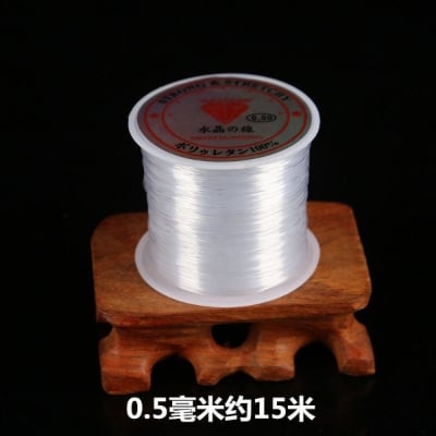 Picture of Transparent Fishing Line Beaded Non-elastic Ultra-fine Crystal Line Braided Hand-worn Beaded Winding Ring Line (Transparent)