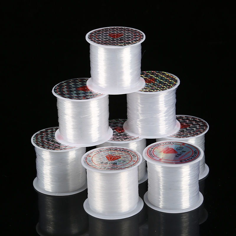 Picture of Transparent Fishing Line Beaded Non-elastic Ultra-fine Crystal Line Braided Hand-worn Beaded Winding Ring Line (Transparent)