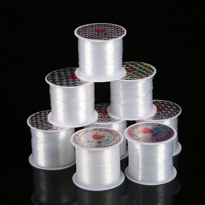 Picture of Transparent Fishing Line Beaded Non-elastic Ultra-fine Crystal Line Braided Hand-worn Beaded Winding Ring Line (Transparent)