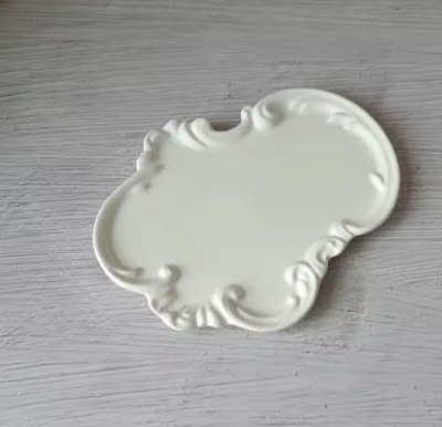 Picture of 01 pcs colourful vintage design gypsum tray for home decor White