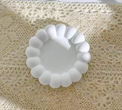 Picture of 01 pcs colourful gypsum big bubble tray for home decore White