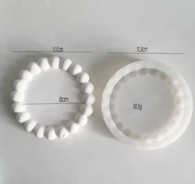 Picture of 01 pcs colourful gypsum big bubble tray for home decore White