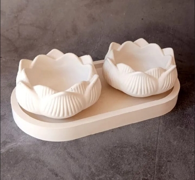 Picture of Colorful 3-Piece Combos for tray/Tube/Vase _ Combo_009 White