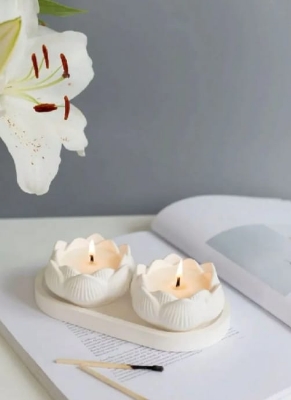 Picture of Colorful 3-Piece Combos for tray/Tube/Vase _ Combo_009 White
