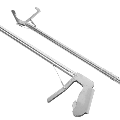 Picture of Snake Catcher stainless steel snake catching pole high grade durable snake safety pole (Silver,Int: 90cm)