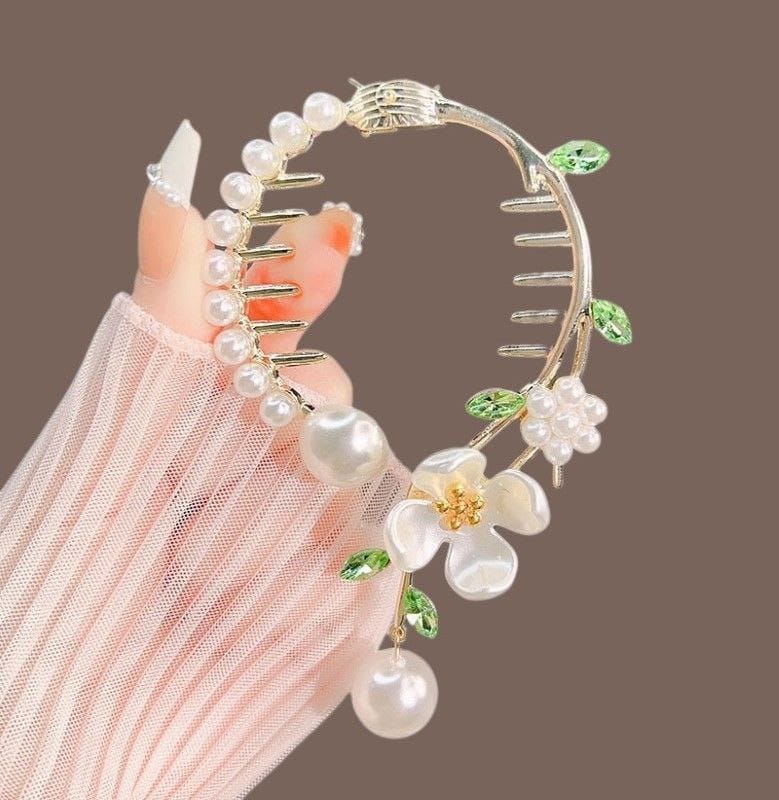 Picture of Colourful Rinestone hair clips for women & girls _ 007 Gold