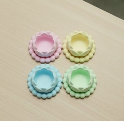 Picture of 02 pcs gypsum for home decore combo set _ 002 White