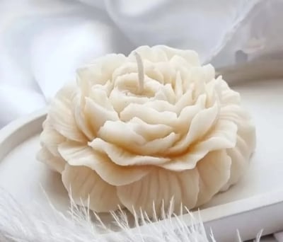 Picture of Peony Flower  Scented Candle for home decore Multicolor