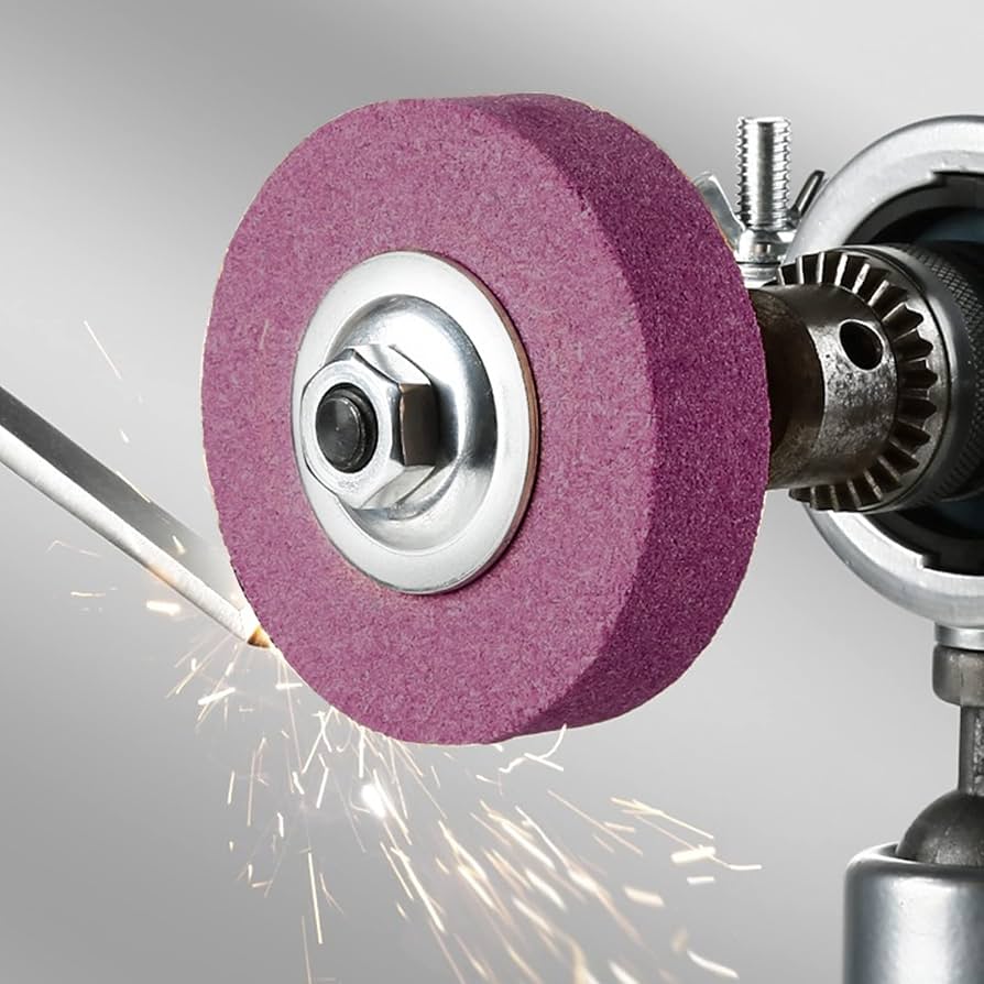 Picture of Grinding Wheel Stone Household Small Electric Grinding Polishing and Polishing Drilling Machine Stone (White)