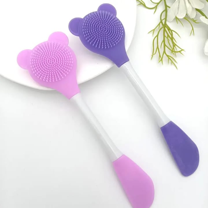 Picture of 01 pcs Double Head Facial Mask Brush Silicone Applicator for women 