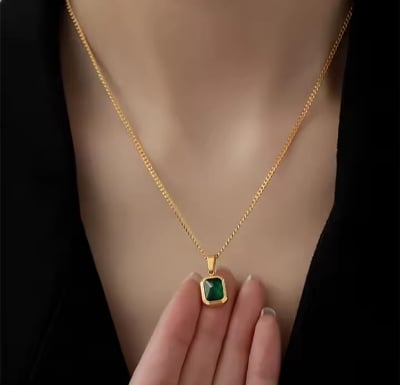Picture of Colourful Blue Chain for women Gold