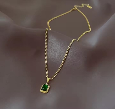 Picture of Colourful Blue Chain for women Gold