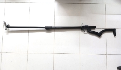 Picture of High quality Slingshott Rifle catapult for target practice Telescopic Pole + Alloy Head + Resin Rifle Grip + Zinc Alloy Spreader sport archery (thickened, heavy and powerful model) (Full Setup)