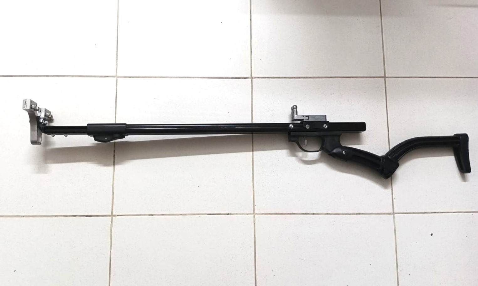 Picture of High quality Slingshott Rifle catapult for target practice Telescopic Pole + Alloy Head + Resin Rifle Grip + Zinc Alloy Spreader sport archery (thickened, heavy and powerful model) (Full Setup)