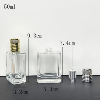 Picture of Perfume Bottle Empty perfume atomizer crystal glass bottle nice cap very good atomizer for perfumers individual (50ml)