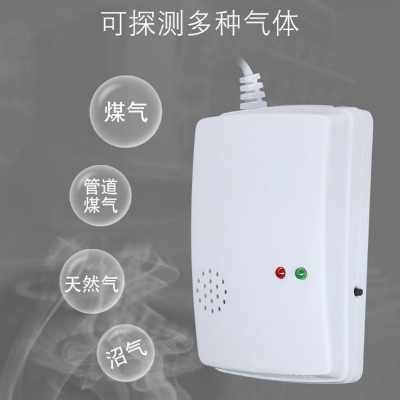 Picture of Gas Leak Detector Cylinder Leak Detector Alarm Kitchen Gas Detection Sensor Gas Alarm Fire Alarm Home Safety Dire Safety Kitchen Safety (White)