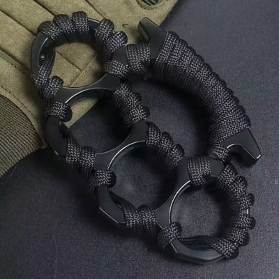 Picture of Hard Iron Fist Hand Guard Punch Guard Heavy Hand Guard (Black Heavy Roping)