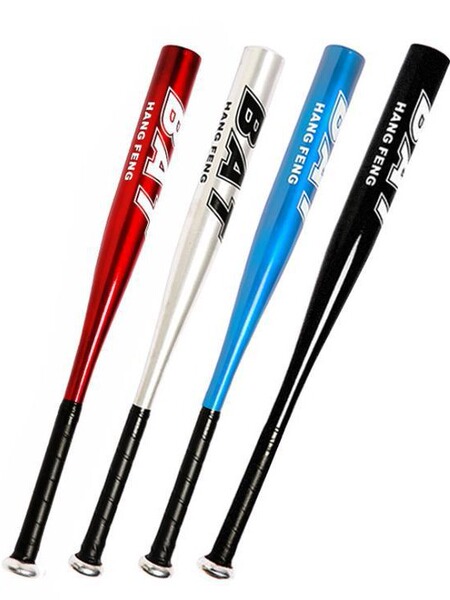 Picture of Baseball Bat Thickened Heavy Weight Heavy Duty 32 inch Alloy Steel Baseball Bat Matte Silver Baseball Bat (Silver)