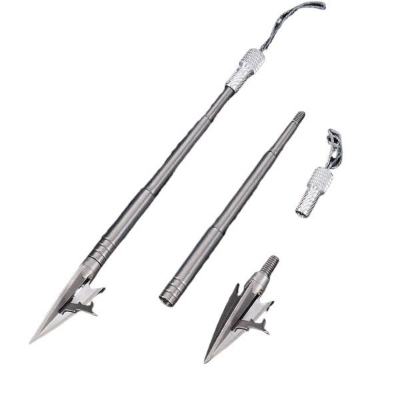 Picture of Stainless Steel Fishing Thorn Dart three edge fishing dart heavy blade shallow water big fish lake fishing single barbed slingshots dart (Stainless Steel)