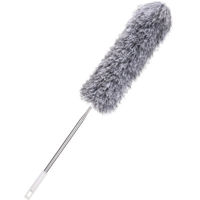 Picture of Mini Cleaning Feather Duster, Stainless Steel Ceiling Brush, Washable Dust Duster, 90cm Long Telescopic Dust Remover, Washable for Home Use (Random Color)
