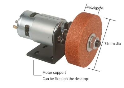 Picture of High Power Grinder and Knife Sharpener made of 775 DC Copper Single Bearing Motor with bracket excellent for grinding, cutting, polishing, sharpening, etc. multipurpose high power ready to use (Without Adapter)