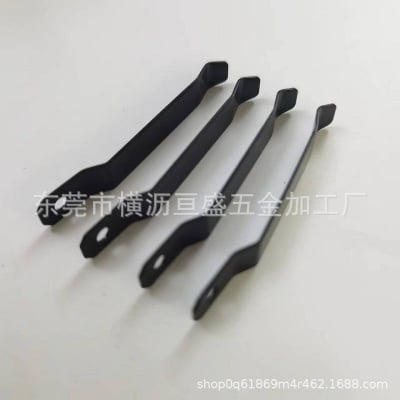 Picture of Stainless Steel Manganese Steel Flat Elastic Clip, Tool Box Pocket Camera Gadget Bag Money Bag Knife Clip (5 Pcs)