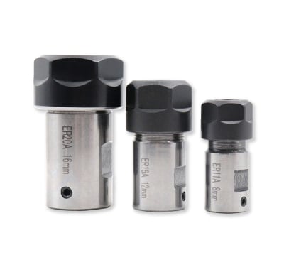 Picture of Hand Router, Power Router, CNC Engraving Machine Motor Shaft Cutter Rod ER16 spindle machine extension rod cutter sleeve connecting shaft (ER16A 10mm)