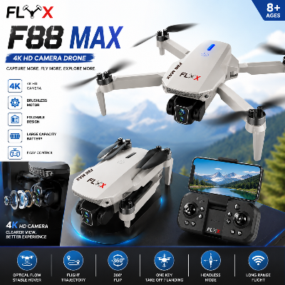 Picture of FLH F88 Max Drone Duel Camera Duel Battery Brashless Motor Drone