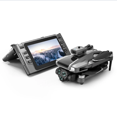 Picture of FLH M66 MAX 5G WiFi FPV with Folded LCD Screen Camera Controller HD Dual Camera Servo Gimbal 360° Obstacle Avoidance Brushless RC Drone Quadcopter RTF - Two Batteries