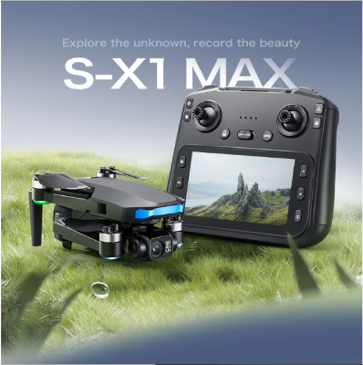 Picture of FLH New S-X1 MAX Drone Professional 4K Camera 3-axis gimbal Aerial FPV Brushless with Large Screen Remote Control Folding Dron