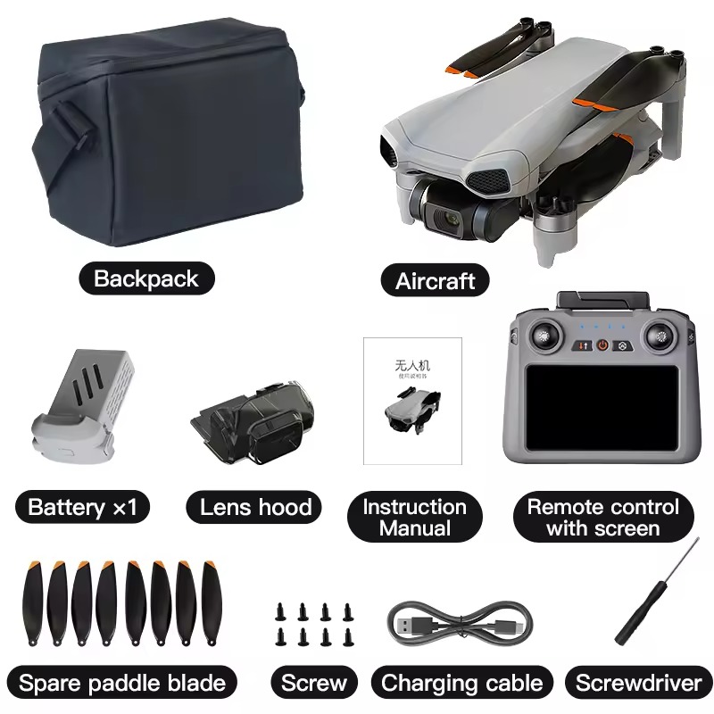 Picture of FLH XiL 017 4K Camera Drone with 3-Axis Gimbal, 249g Foldable Quadcopter, 10KM HD Transmission, 35min Flight, Smart Follow
