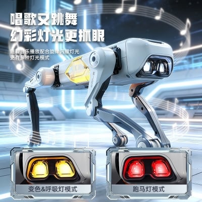 Picture of AI Robot Dog RC Stunt Car Toys: Gesture Sensing Remote Control with Mecanum Wheels & LED Eyes, 2.4GHz 3 sold