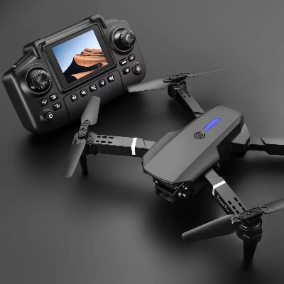 Picture of FLH E88 Mini Portable Drone HD Aerial Photography Smart Hover Helicopter 360° Flip Remote Control Quadcopter Toy RC Dron For Kids