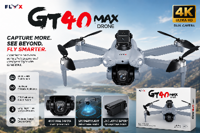 Picture of FLH GT 40  PRO  Drone  RC Remot brushless Version Duel  Battery Duel Camera with 1080 HD