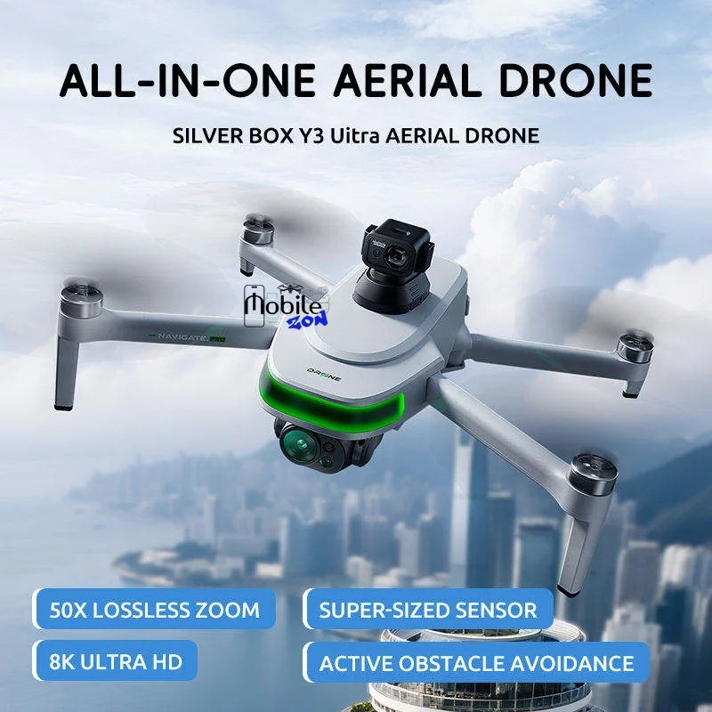 Picture of FLH P31 Pro RC Quadcopter Brushless Motor 1080p FHD Camera Foldable Design 2KM Transmission 5G/2.4GHz App Control  White Drone