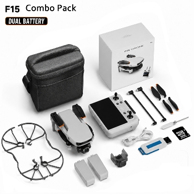 Picture of FLH 4DRC F15 3-Axis Gimbal 4K Drone HD Camera  5G WIFI Quadcopter 5.5 Inch Touch Screen Remote Control